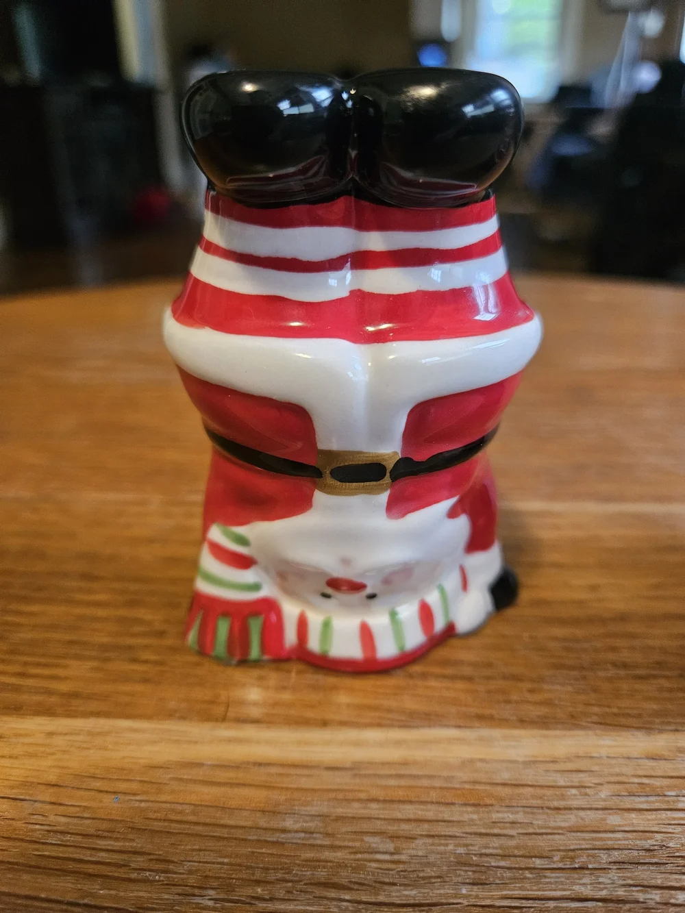 Boston Warehouse Candy Claus salt and pepper shaker set. Santa, Holiday